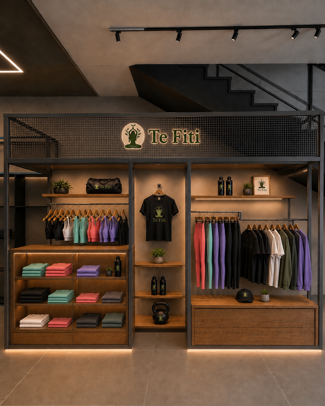Loja de moda fitness Te Fiti dentro da Energy Arena